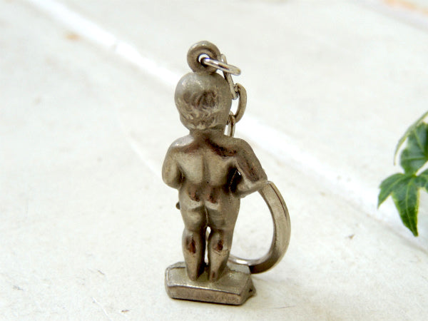 【小便小僧・ブリュッセル】ベルギー・シルバートーン・ヴィンテージ・デッドストック・キーホルダー