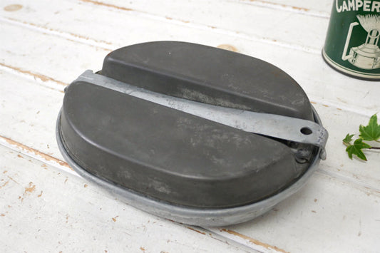 ミリタリー LEYSE 1942 ヴィンテージ メスキット フライパン&仕切り皿 野戦用食器 USA