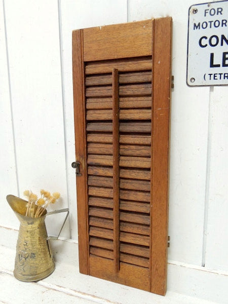 シャビーな木製・アンティーク・ウッドシャッター・ルーバー・ヴォレー・建具 USA②