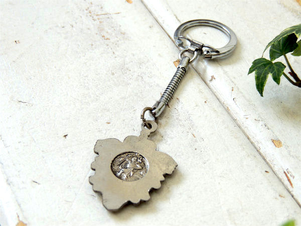 【奇跡と幸せを呼ぶ鶏・ガロ】ポルトガル・シルバートーン・ヴィンテージ・デッドストック・キーホルダー