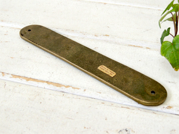 NO SMOKING 禁煙 真鍮製 アンティーク ルームサイン 案内標示プレート 看板 USA 船舶