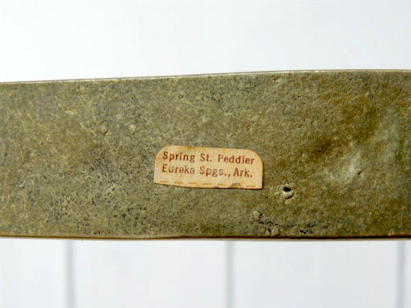 NO SMOKING 禁煙 真鍮製 アンティーク ルームサイン 案内標示プレート 看板 USA 船舶