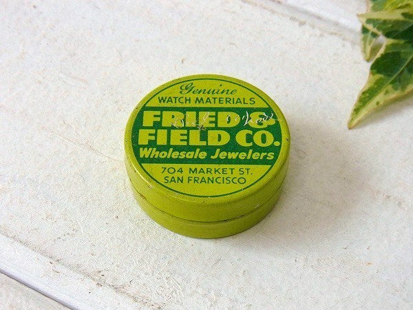 FRIED&FIELD CO 時計部品 ヴィンテージ ティン缶 部品缶 ブリキ缶 USA