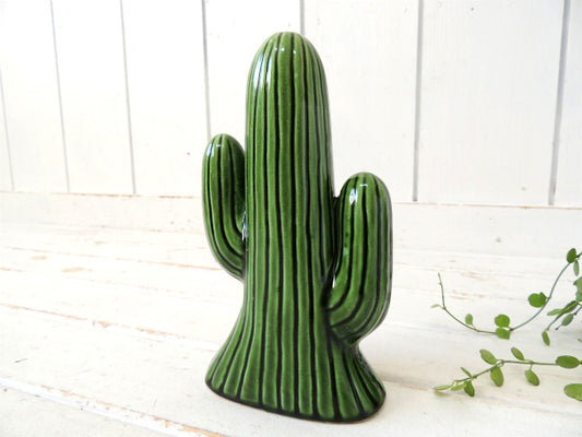 【CACTUS】サボテン・アリゾナ州・セラミック製・ヴィンテージ・置物/オブジェ/インテリア USA