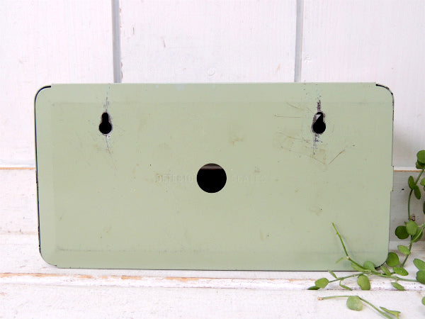 【DETECTO】花柄・トールペイント・ミントグリーン色・ヴィンテージ・ティッシュケース USA