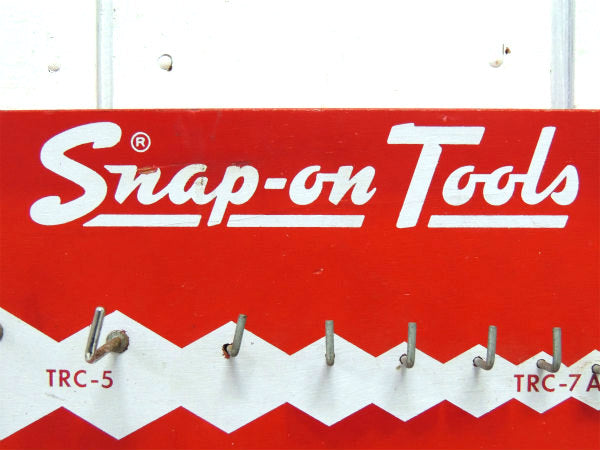 Snap on スナップオン・木製・ヴィンテージ・壁掛けボード・ツールホルダー・工具 収納・ガレージ