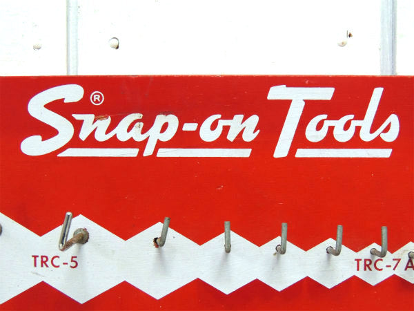 Snap on スナップオン・木製・ヴィンテージ・壁掛けボード・ツールホルダー・工具 収納・ガレージ