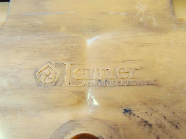 【Lerner】彫刻ウッド柄・70'sヴィンテージ・卓上レターホルダー/オーガナイズ/書類スタンド