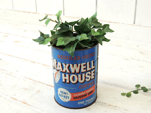 MAXWELL HOUSE COFFEE カリフォルニア・ヴィンテージ・コーヒー缶・ティン缶