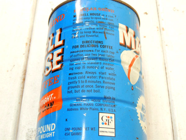 MAXWELL HOUSE COFFEE カリフォルニア・ヴィンテージ・コーヒー缶・ティン缶