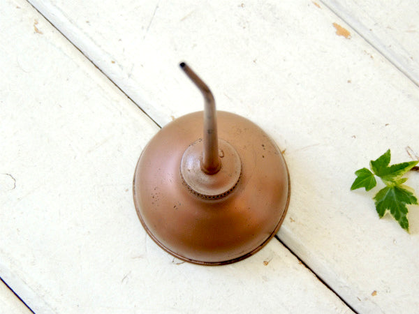 ロングノズル USA ヴィンテージ 銅色 工具 オイラー 油差し 工業系 ガレージ モーター系