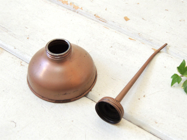 ロングノズル USA ヴィンテージ 銅色 工具 オイラー 油差し 工業系 ガレージ モーター系