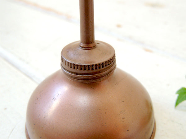 ロングノズル USA ヴィンテージ 銅色 工具 オイラー 油差し 工業系 ガレージ モーター系