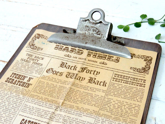 ELBE USA オールド・ヴィンテージ・クリップボード・バインダー・文房具・ステーショナリー