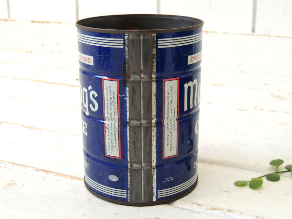 【Manning's COFFEE】ブリキ製 ヴィンテージ コーヒー缶 ティン缶 USA