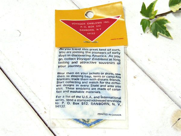 IDAHO・アイダホ州・青い鳥 ヴィンテージ・ワッペン・刺繍ワッペン・トラベルシリーズ