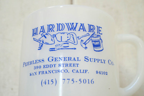 サンフランシスコ 金物店 フェデラルグラス ビンテージ マグカップ アドマグ 工具 DIY ツール