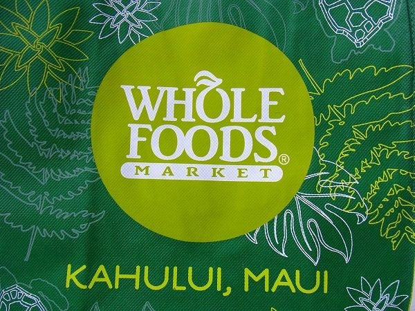 【WHOLE FOODS】ホールフーズ・ハワイ州・マウイ島・エコバッグ/グロッサリーバッグ