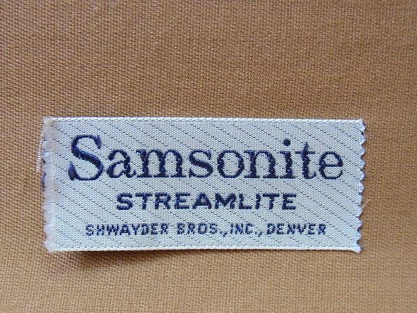 【Samsonite】サムソナイト・ストリームライト・ヴィンテージ・スーツケース/トランク　USA