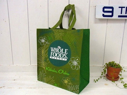 【WHOLE FOODS】ホールフーズ・ハワイ州・オアフ島・カハラ店限定・エコバッグ