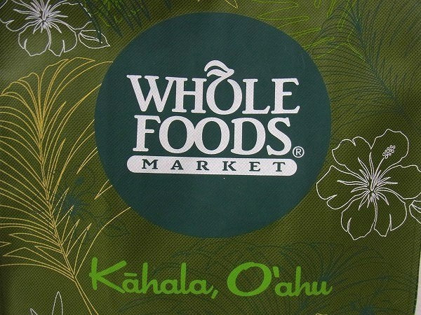 【WHOLE FOODS】ホールフーズ・ハワイ州・オアフ島・カハラ店限定・エコバッグ