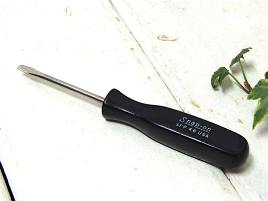 【Snap-on・スナップオン】ヴィンテージ・ドライバー・工具・ブラックハンドル・USA・ロゴ