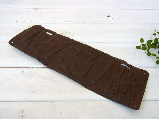 127237・ORE・1923・オレゴン州 ヴィンテージ・ナンバープレート・USA アメ車