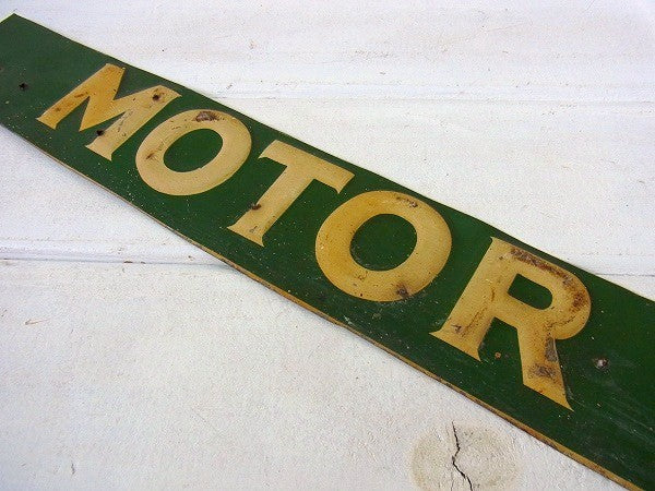 【MOTOR　TRUCKS】ブリキ製・ヴィンテージ・サイン/看板　USA