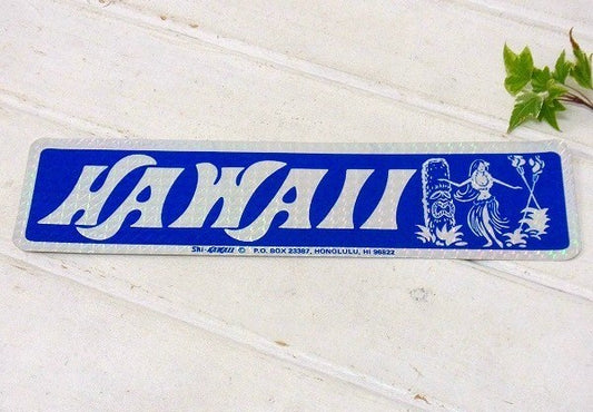 【HAWAII/フラドール/TIKI】ハワイ・ヴィンテージ・キラキラ・ステッカー