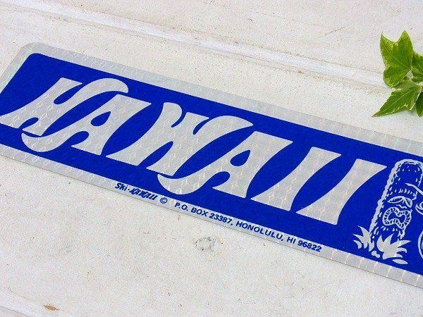 【HAWAII/フラドール/TIKI】ハワイ・ヴィンテージ・キラキラ・ステッカー