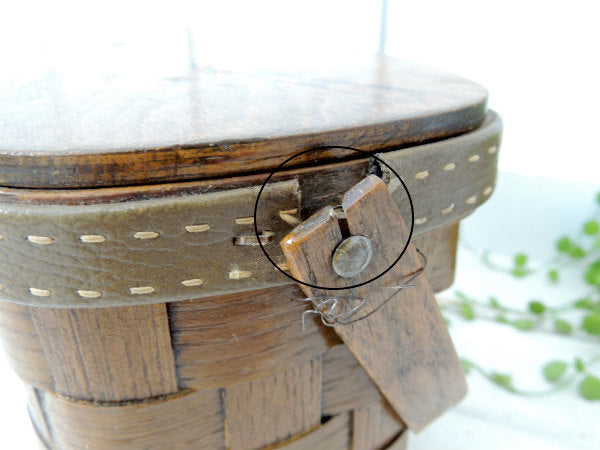 カロナンバスケット ロードランナー&サボテン・木製・ビンテージ・ US カゴバッグ 鞄