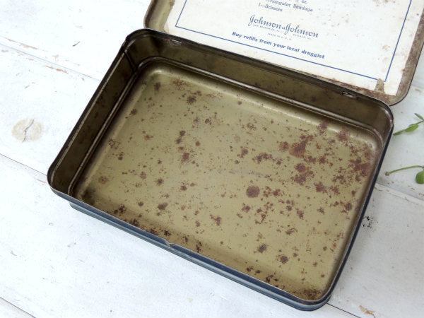 【ジョンソン&ジョンソン】ファーストエイド・オートキッド・ヴィンテージ・救急箱・USA・アメ車