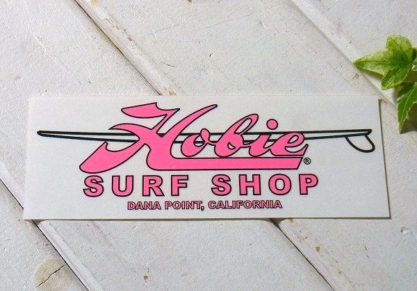 【Hobie/ホビー】サーフショップ・カリフォルニア限定・ステッカー(ピンク)