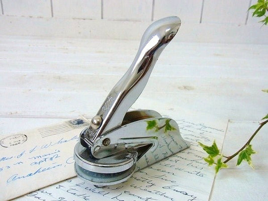 ハンディタイプ・ヴィンテージ・カンパニーシール/エンボッサー　USA