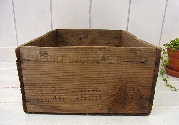 スコッチウィスキーのジャンクなアンティーク・ウッドボックス/木箱 USA