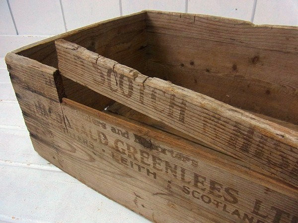 スコッチウィスキーのジャンクなアンティーク・ウッドボックス/木箱 USA