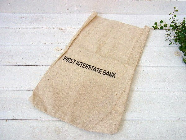 【FIRST INTERSTATE BANK】ヴィンテージ・コイン袋　USA