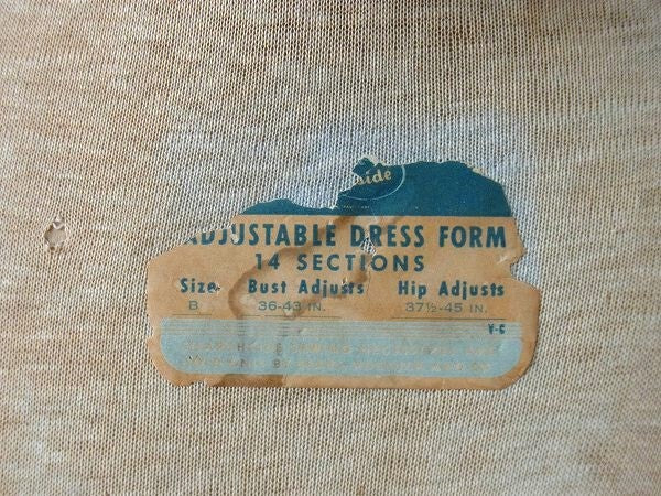 Sears シアーズ・USA・OLD レディース・アンティーク・トルソー マネキン ボディ 什器