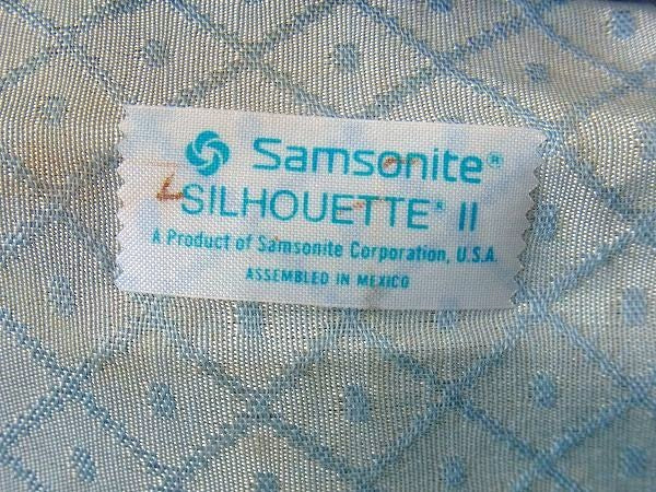 【Samsonite】サムソナイト・青色のヴィンテージ・メイクボックス/コスメボックス/トランク
