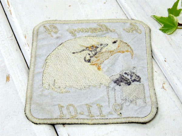 9-11-01 アメリカ合衆国・メモリアル・イーグル・記念・刺繍・ワッペン・世界平和
