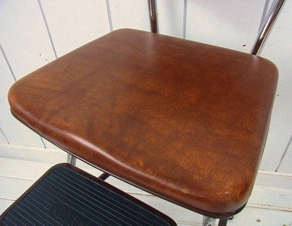 COSCO コスコ ウッド柄・スチール製・ヴィンテージ・ステップチェア ステップツール USA