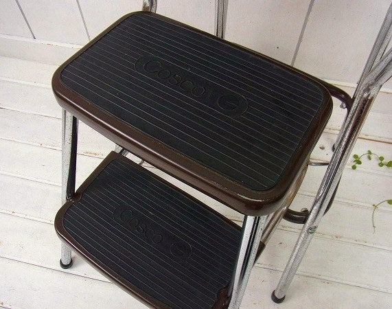 COSCO コスコ ウッド柄・スチール製・ヴィンテージ・ステップチェア ステップツール USA