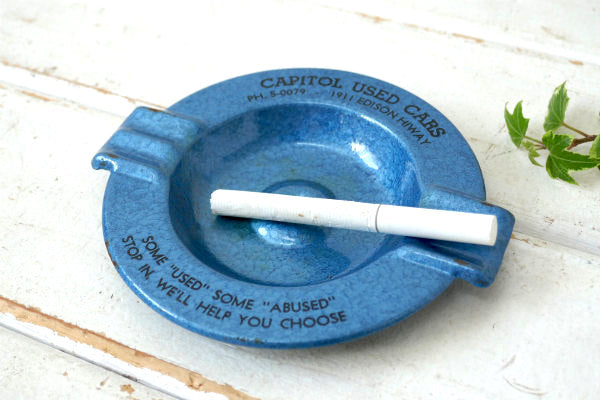 EDISON HIGHWAY アメ車 中古車販売店 ガレージ ヴィンテージ 灰皿 アシュトレイ USA