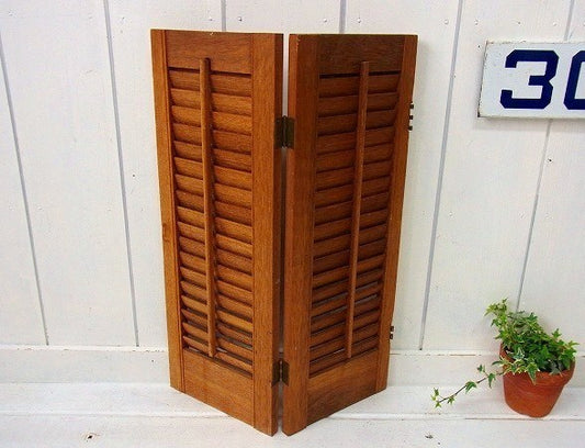 木製・アンティーク・ルーバー/ヴォレー/シャッター/建具　USA