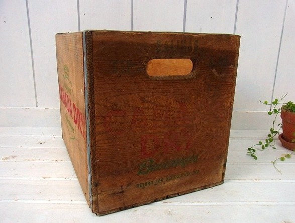 【CANADA DRY】カナダドライ・木製・ヴィンテージ・ウッドボックス/木箱 USA