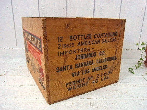 【DRAMBUIE】ドランブイ・リキュールのヴィンテージ・ウッドボックス/木箱/USA