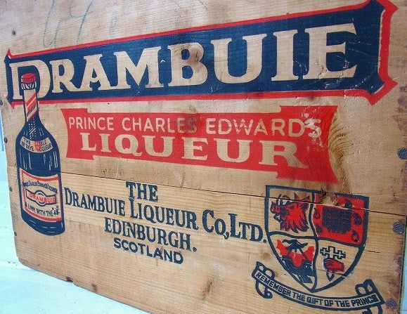 【DRAMBUIE】ドランブイ・リキュールのヴィンテージ・ウッドボックス/木箱/USA