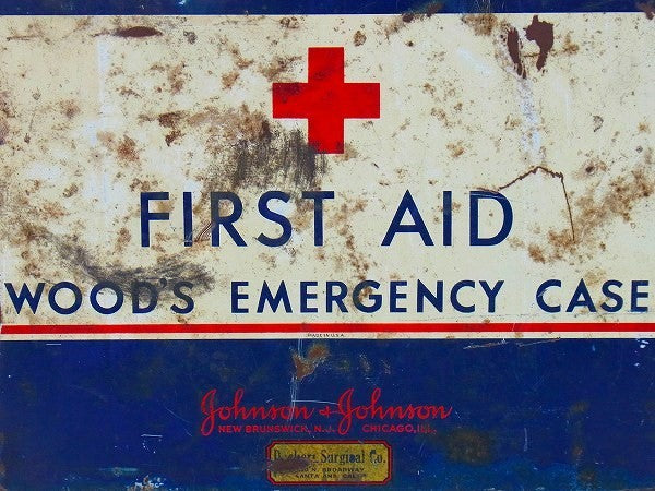 【ジョンソン&ジョンソン】FIRST AID・ファーストエイド・ヴィンテージ・救急箱　USA