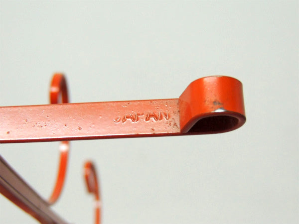 6客用 オレンジトーン・ヴィンテージ・アイアン製・マグツリー・マグカップホルダー・キッチン雑貨