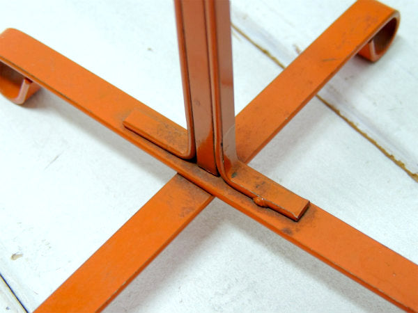 6客用 オレンジトーン・ヴィンテージ・アイアン製・マグツリー・マグカップホルダー・キッチン雑貨